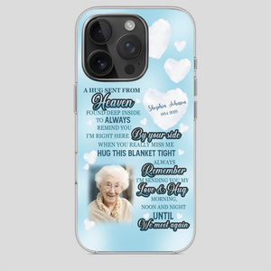 “A Hug Sent From Heaven” Grandma Memorial Case – Forever Loved, Never Forgotten - 89Prints