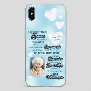 “A Hug Sent From Heaven” Grandma Memorial Case – Forever Loved, Never Forgotten - 89Prints