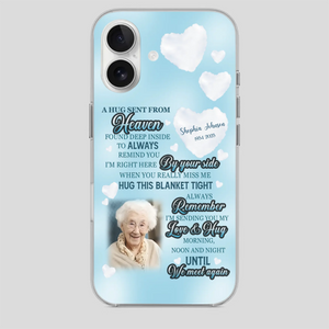 “A Hug Sent From Heaven” Grandma Memorial Case – Forever Loved, Never Forgotten - 89Prints