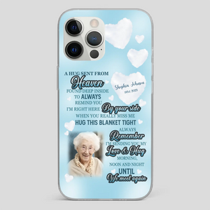 “A Hug Sent From Heaven” Grandma Memorial Case – Forever Loved, Never Forgotten - 89Prints