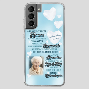 “A Hug Sent From Heaven” Grandma Memorial Case – Forever Loved, Never Forgotten - 89Prints