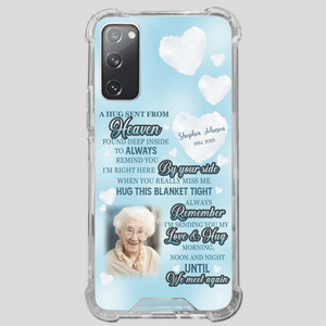 “A Hug Sent From Heaven” Grandma Memorial Case – Forever Loved, Never Forgotten - 89Prints