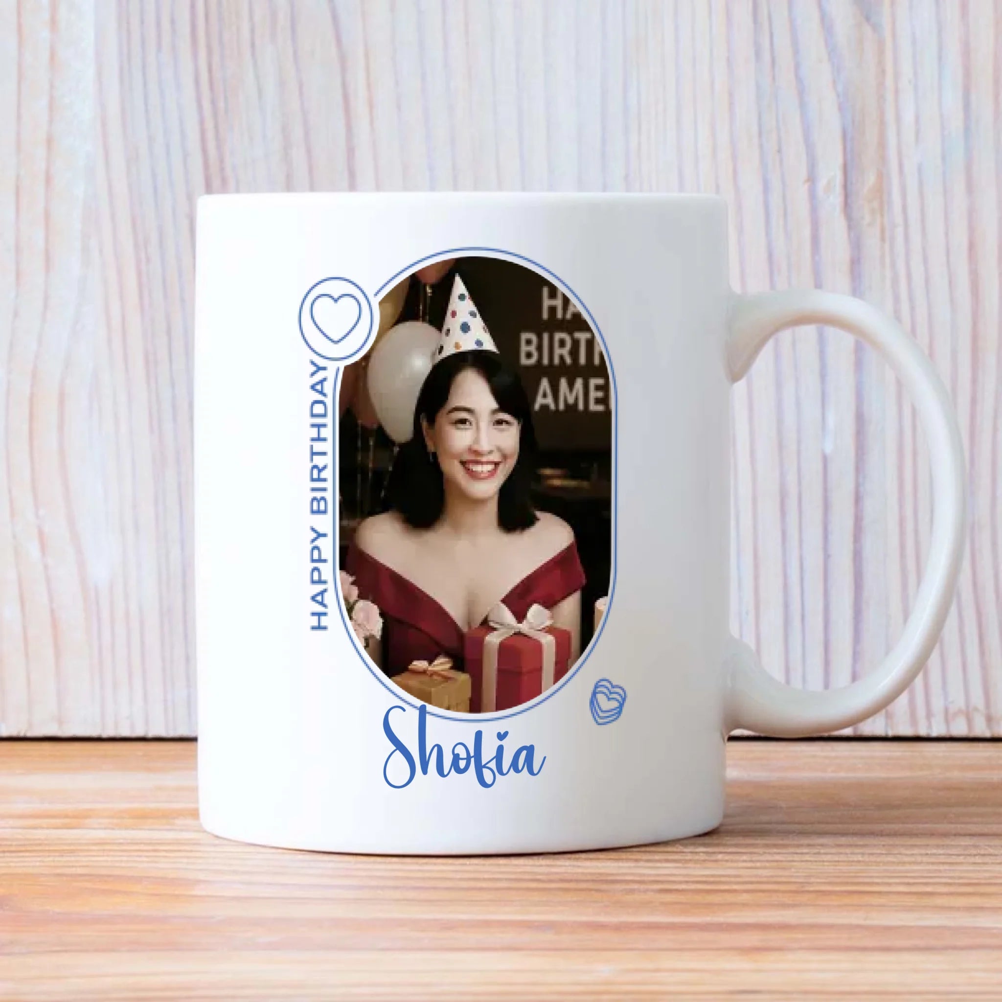 Custom 80th Birthday Mug – Personalized Photo Cup - 89Prints