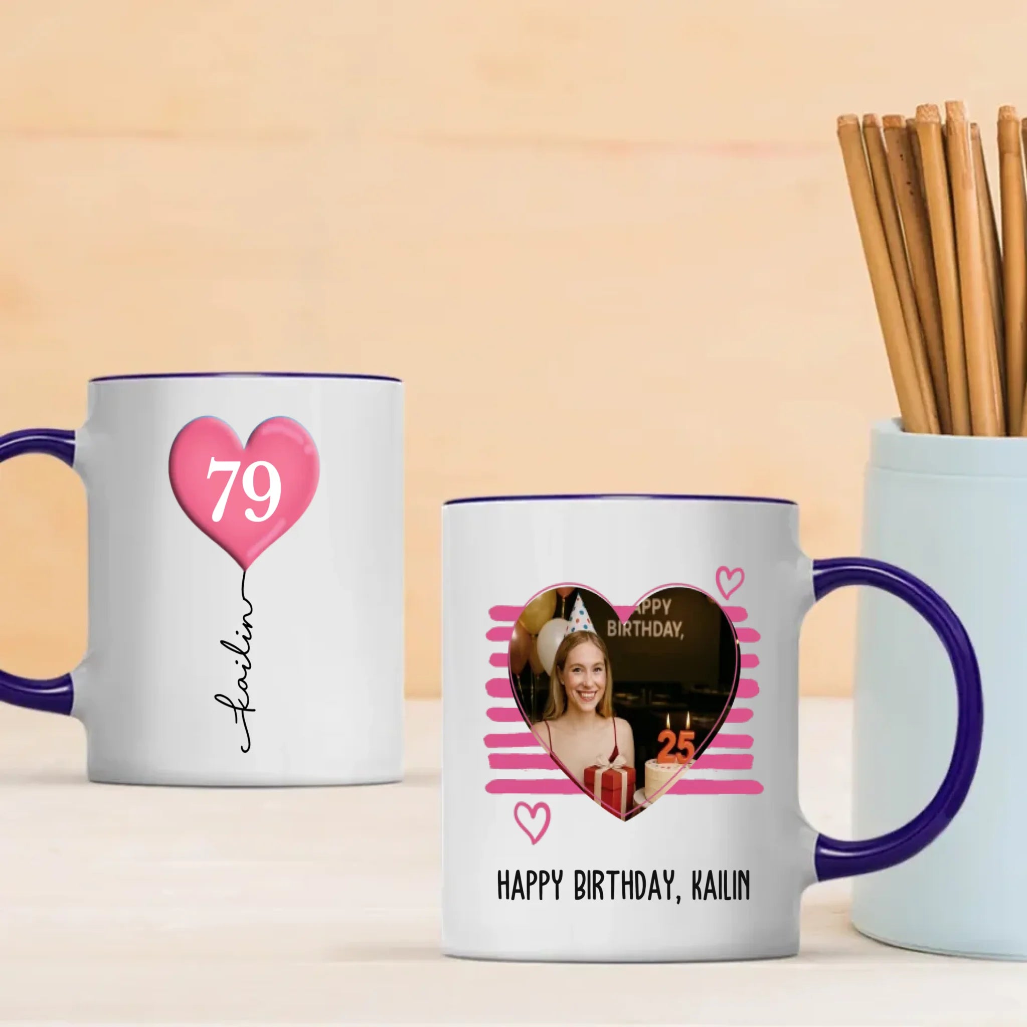 Custom 79th Birthday Mug with Photo – Unique Gift for 79 Year Old