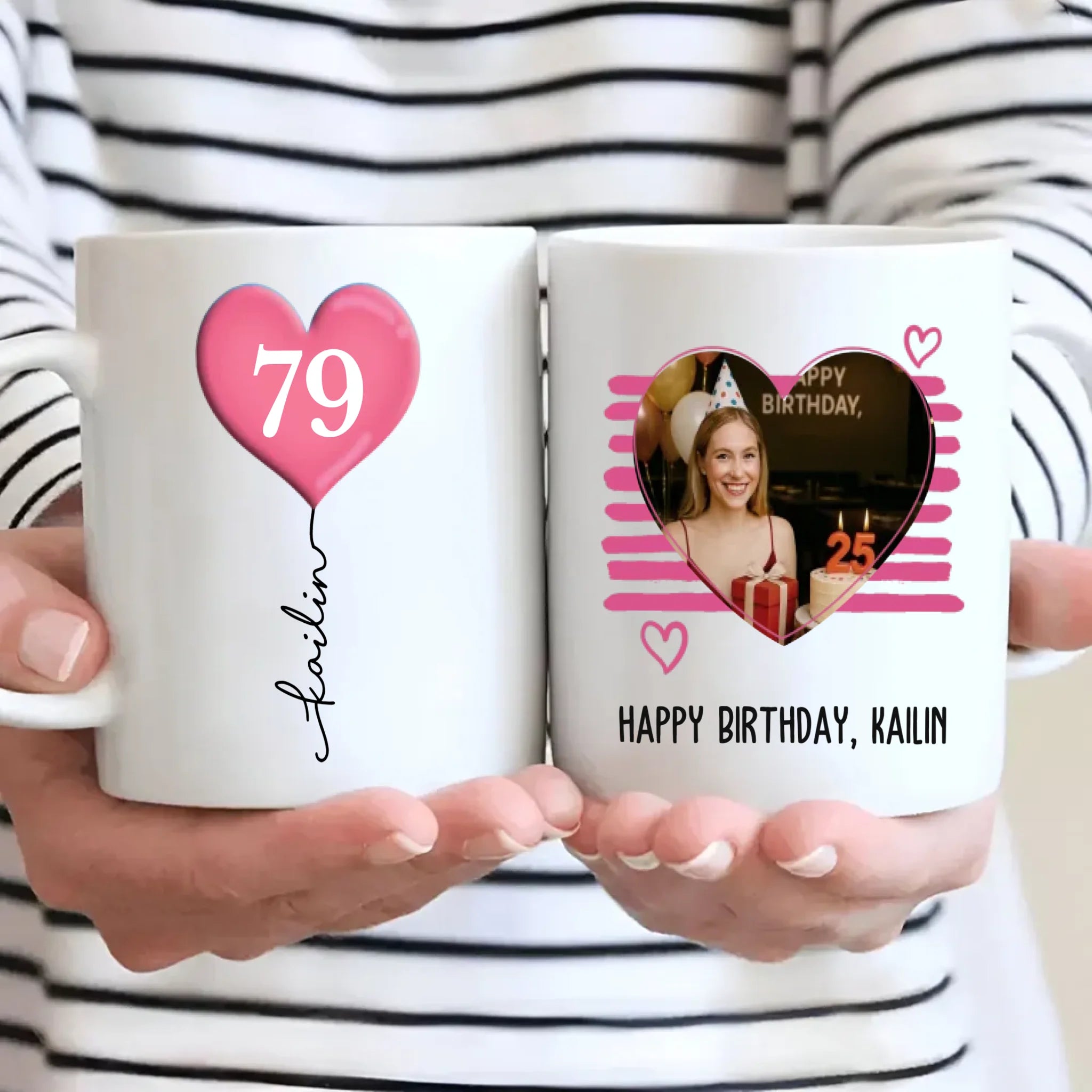 Custom 79th Birthday Mug with Photo – Unique Gift for 79 Year Old
