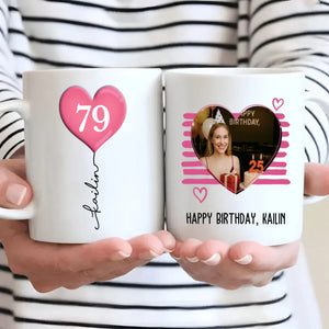 Custom 79th Birthday Mug with Photo – Unique Gift for 79 Year Old