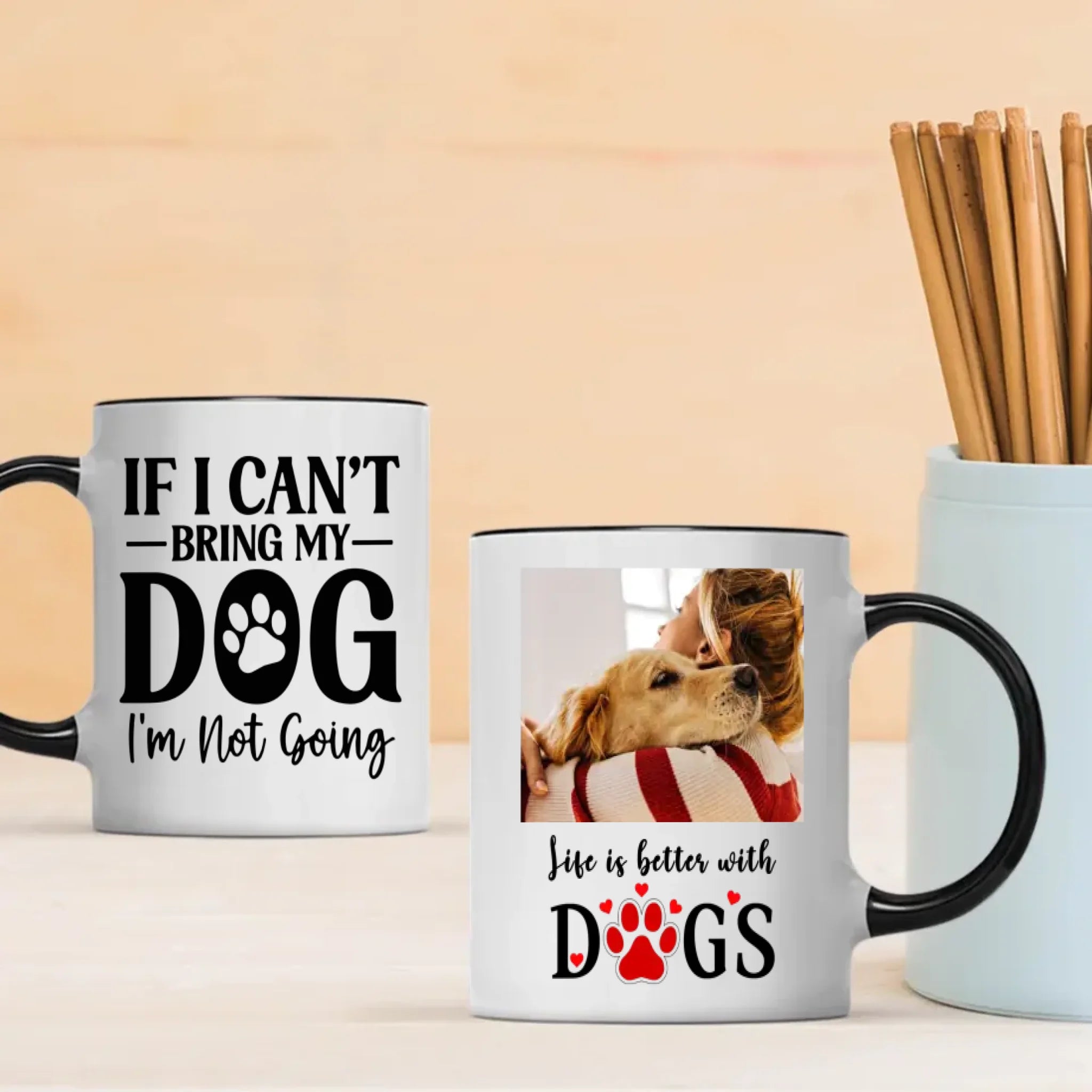 If I Can’t Bring My Dog, I’m Not Going – Cozy & Heartfelt Personalized Dog Lover Mug - 89Prints