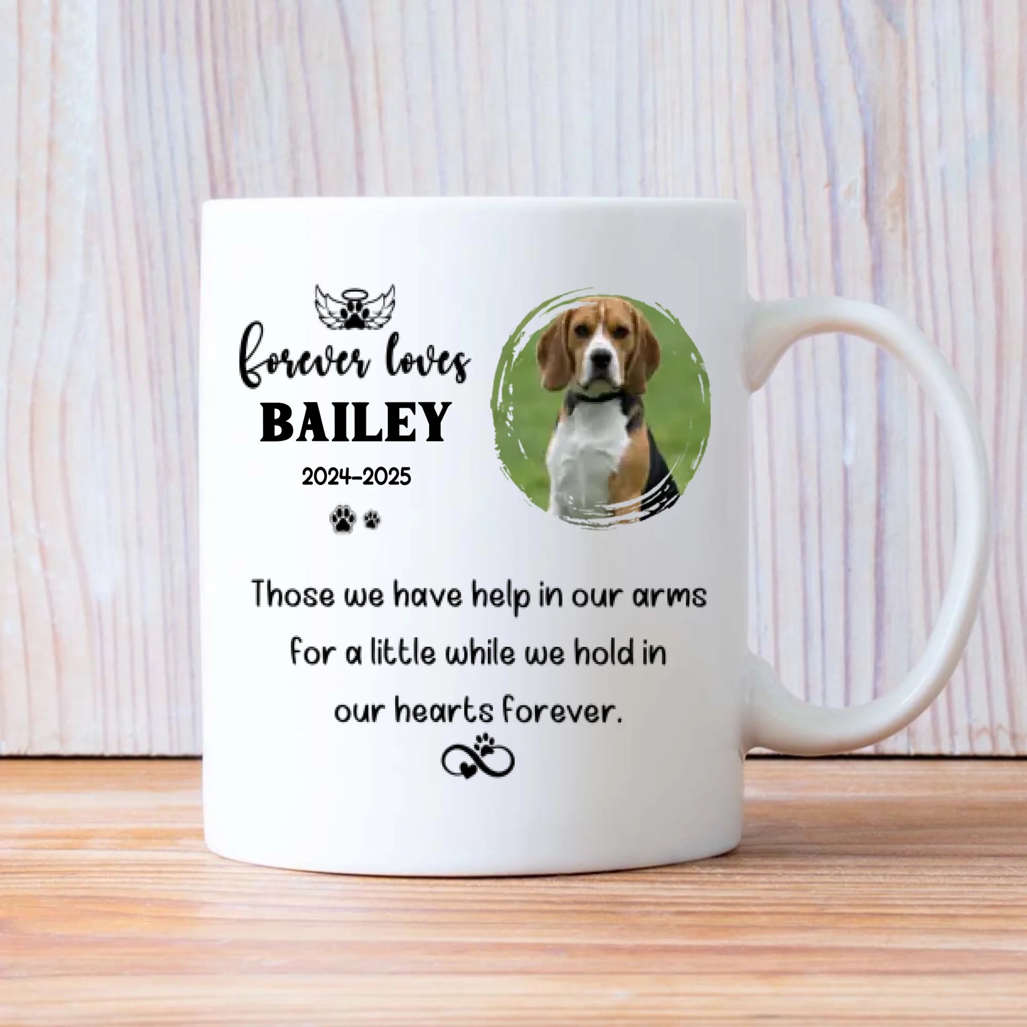 Forever Love – Heartfelt Personalized Mug Honoring Your Beloved Dog - 89Prints