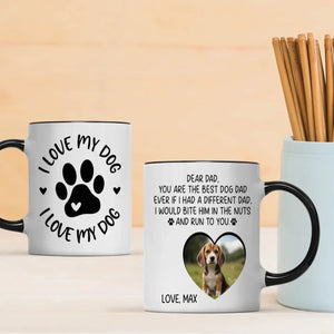 You Are the Best Dog Dad – Elegant Custom Pet Lover Mug - 89Prints