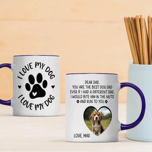 You Are the Best Dog Dad – Elegant Custom Pet Lover Mug - 89Prints