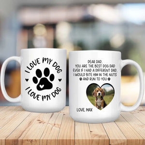 You Are the Best Dog Dad – Elegant Custom Pet Lover Mug - 89Prints