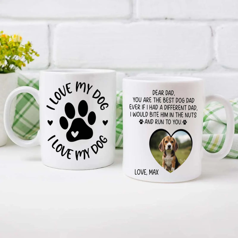 You Are the Best Dog Dad – Elegant Custom Pet Lover Mug - 89Prints