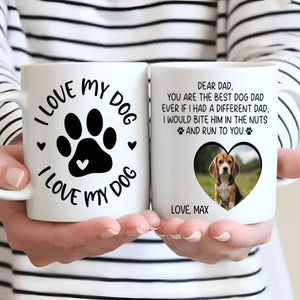 You Are the Best Dog Dad – Elegant Custom Pet Lover Mug - 89Prints