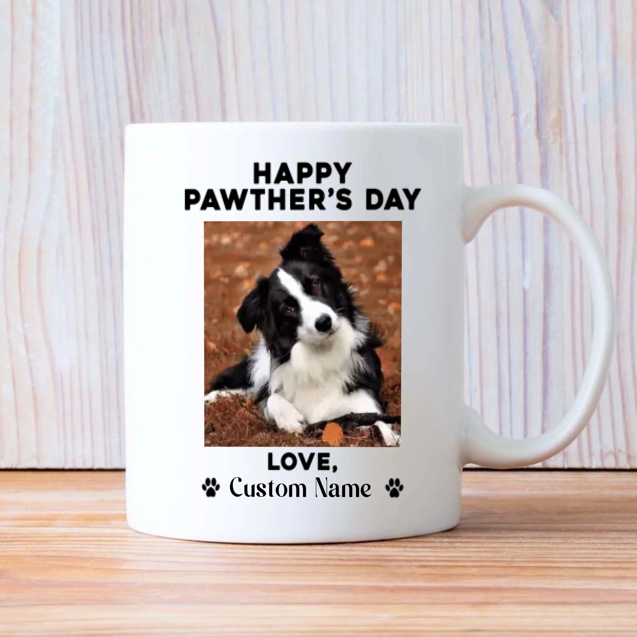 Happy Pawther’s Day – Cute & Funny Personalized Dog Dad Mug - 89Prints