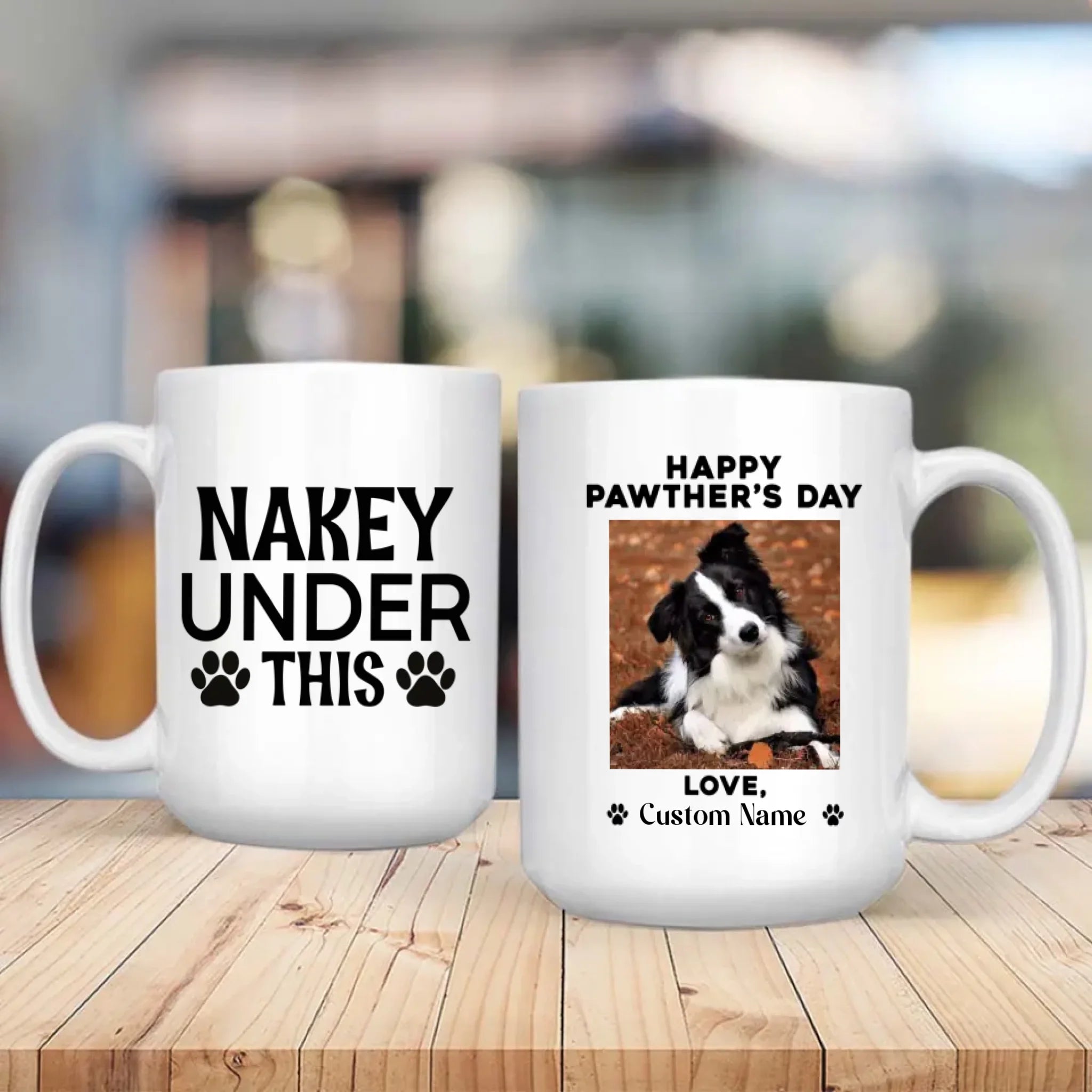 Happy Pawther’s Day – Cute & Funny Personalized Dog Dad Mug - 89Prints