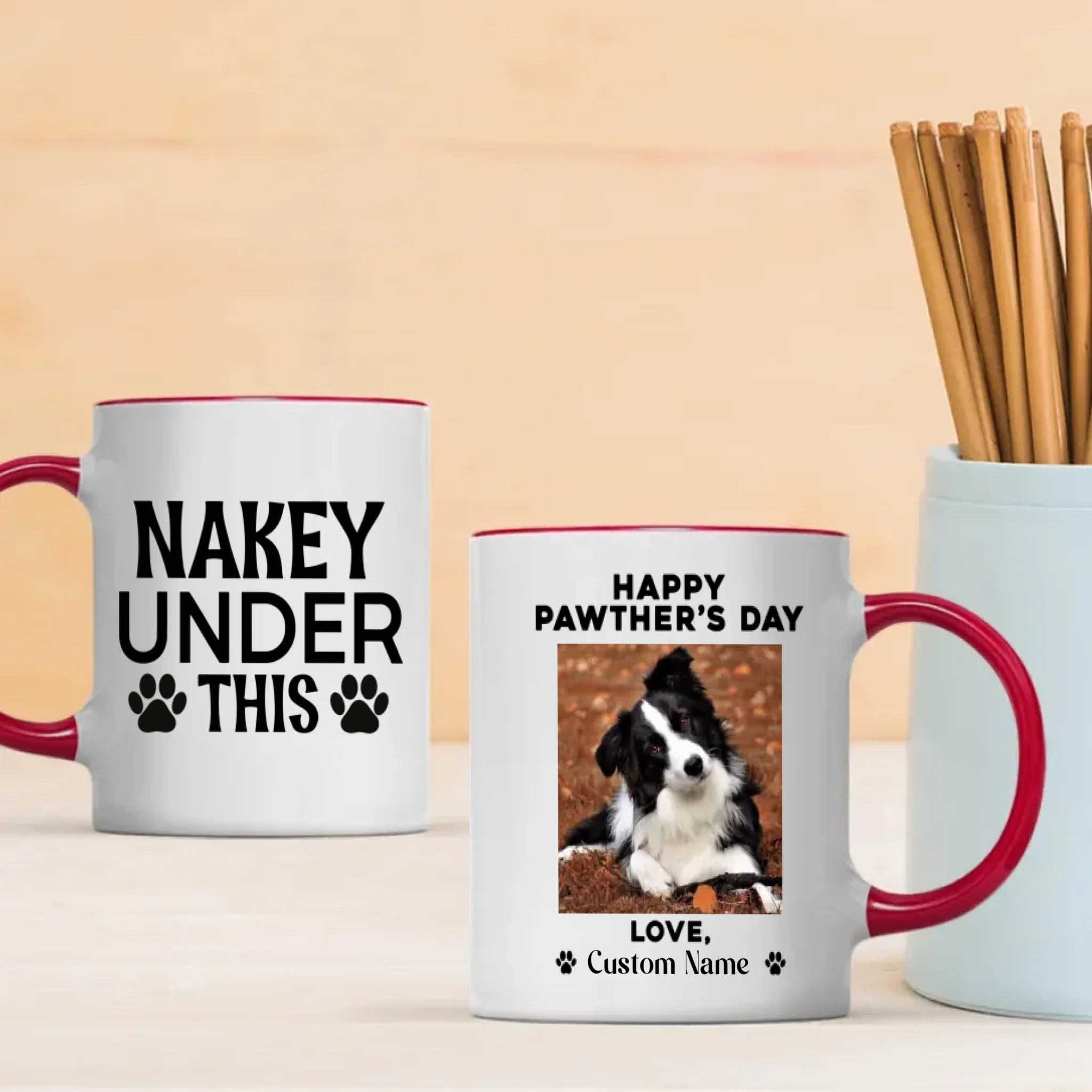 Happy Pawther’s Day – Cute & Funny Personalized Dog Dad Mug - 89Prints