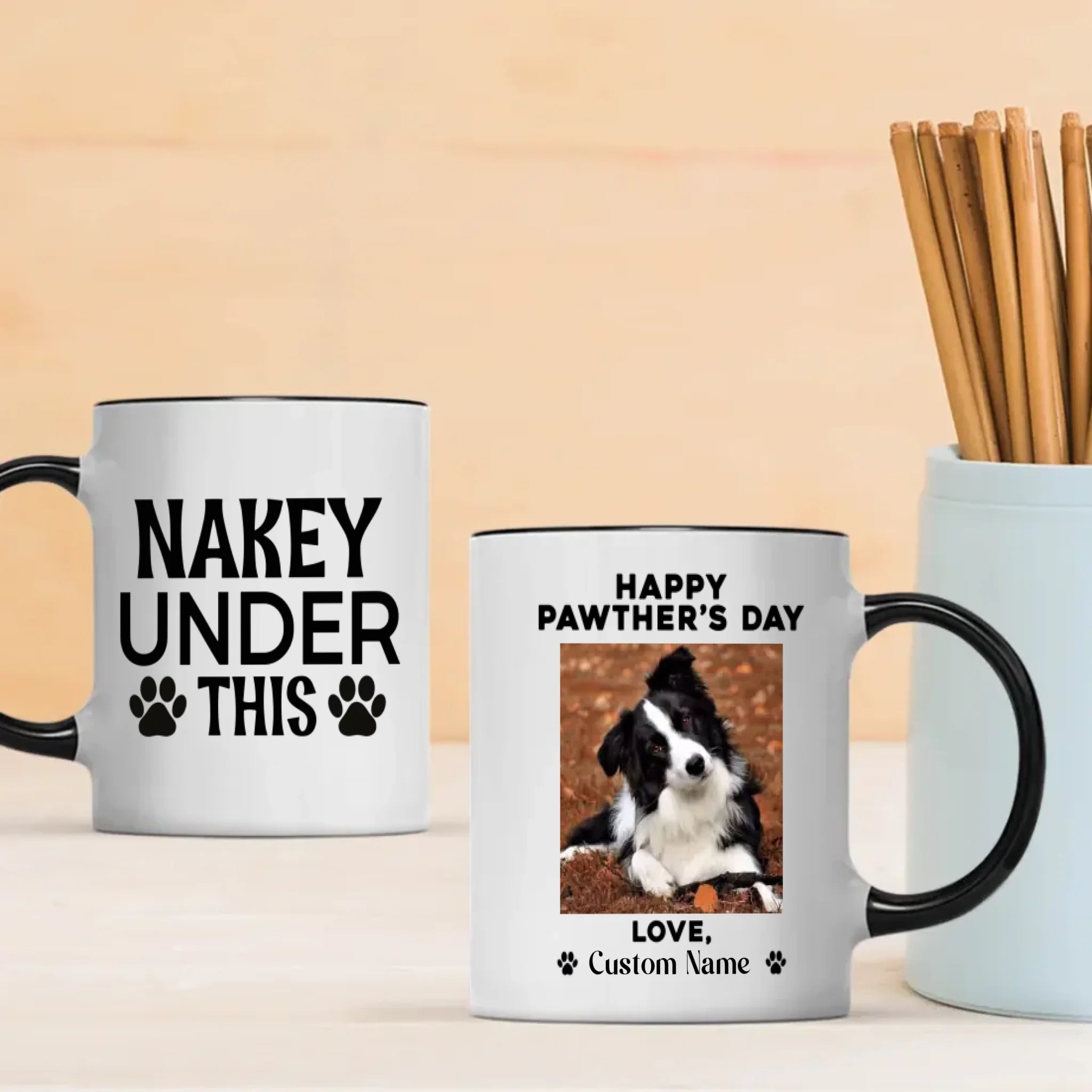 Happy Pawther’s Day – Cute & Funny Personalized Dog Dad Mug - 89Prints