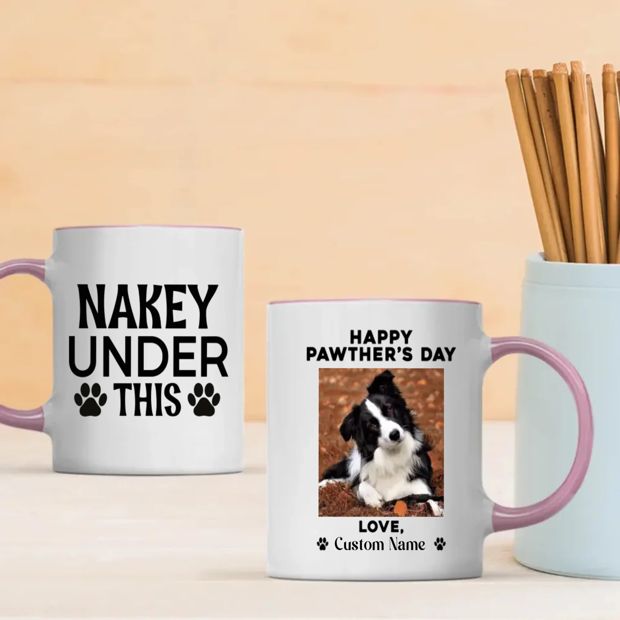 Happy Pawther’s Day – Cute & Funny Personalized Dog Dad Mug - 89Prints