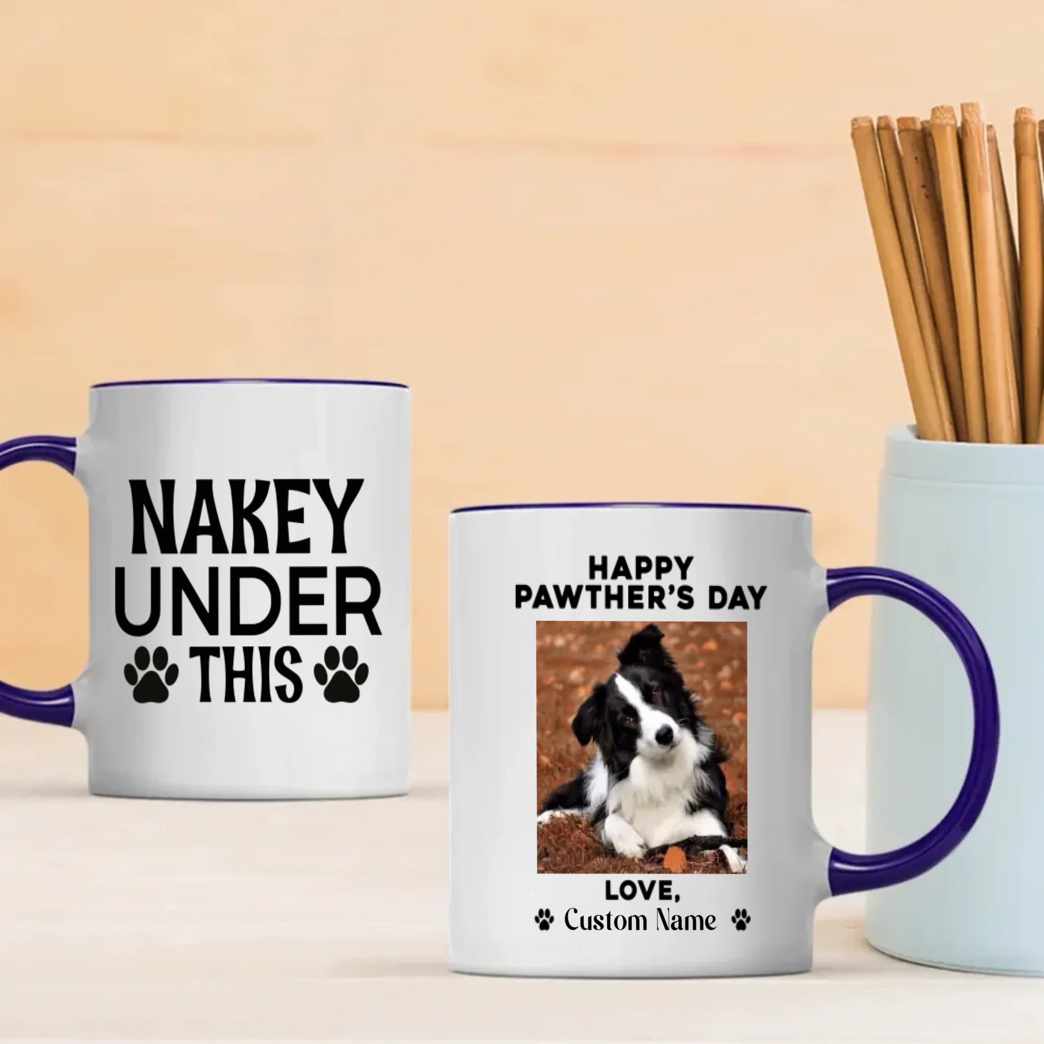Happy Pawther’s Day – Cute & Funny Personalized Dog Dad Mug - 89Prints