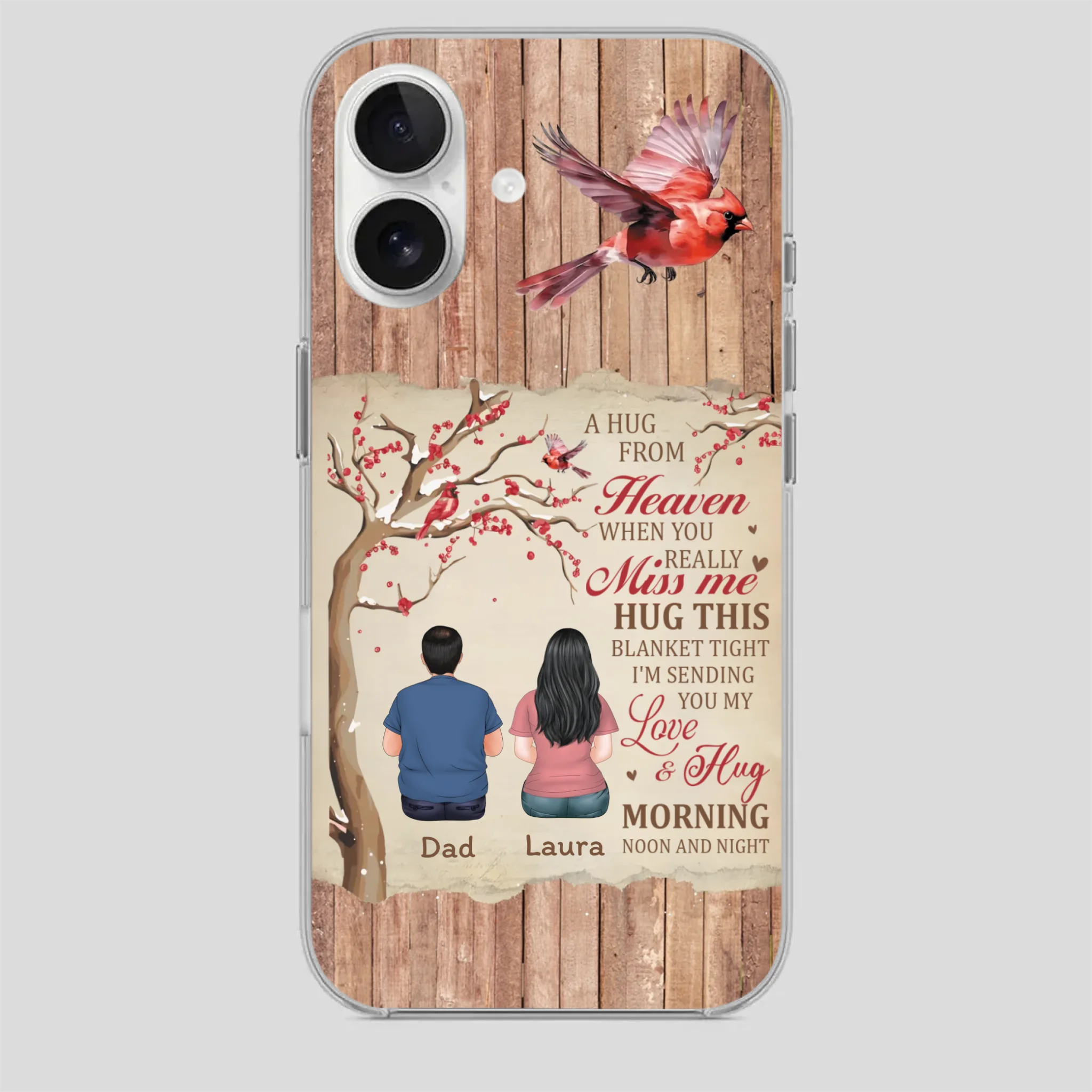 Memorial Gift – A Hug from Heaven Phone Case for Someone You Miss - 89Prints