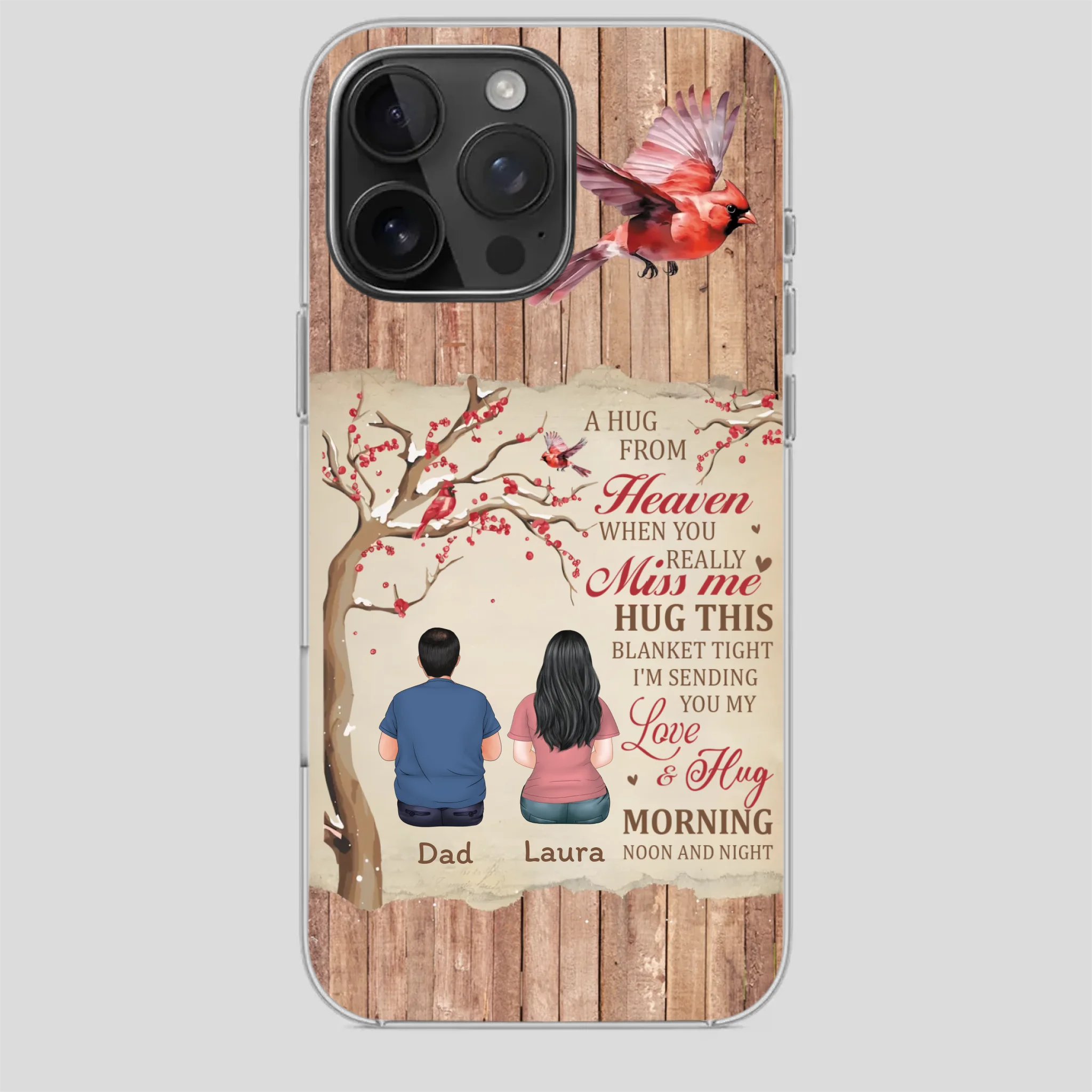 Memorial Gift – A Hug from Heaven Phone Case for Someone You Miss - 89Prints