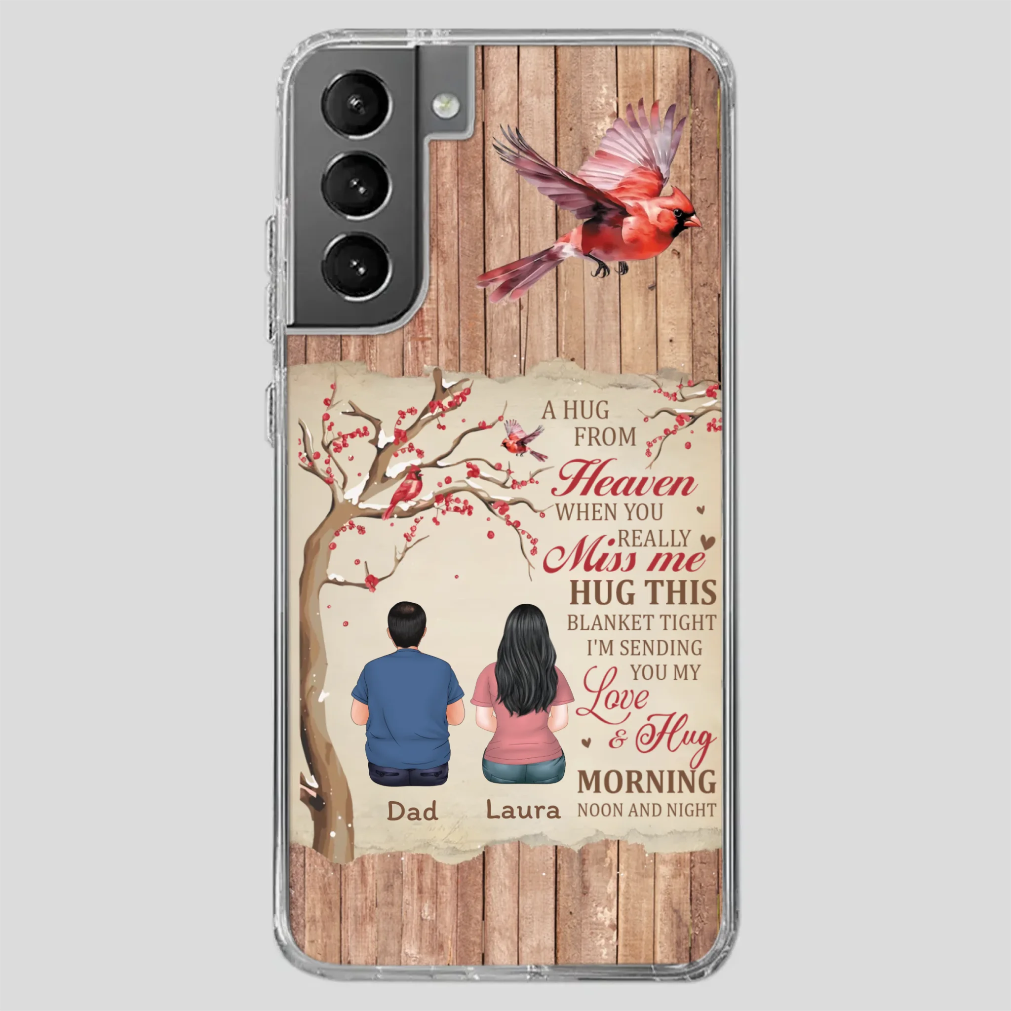 Memorial Gift – A Hug from Heaven Phone Case for Someone You Miss - 89Prints