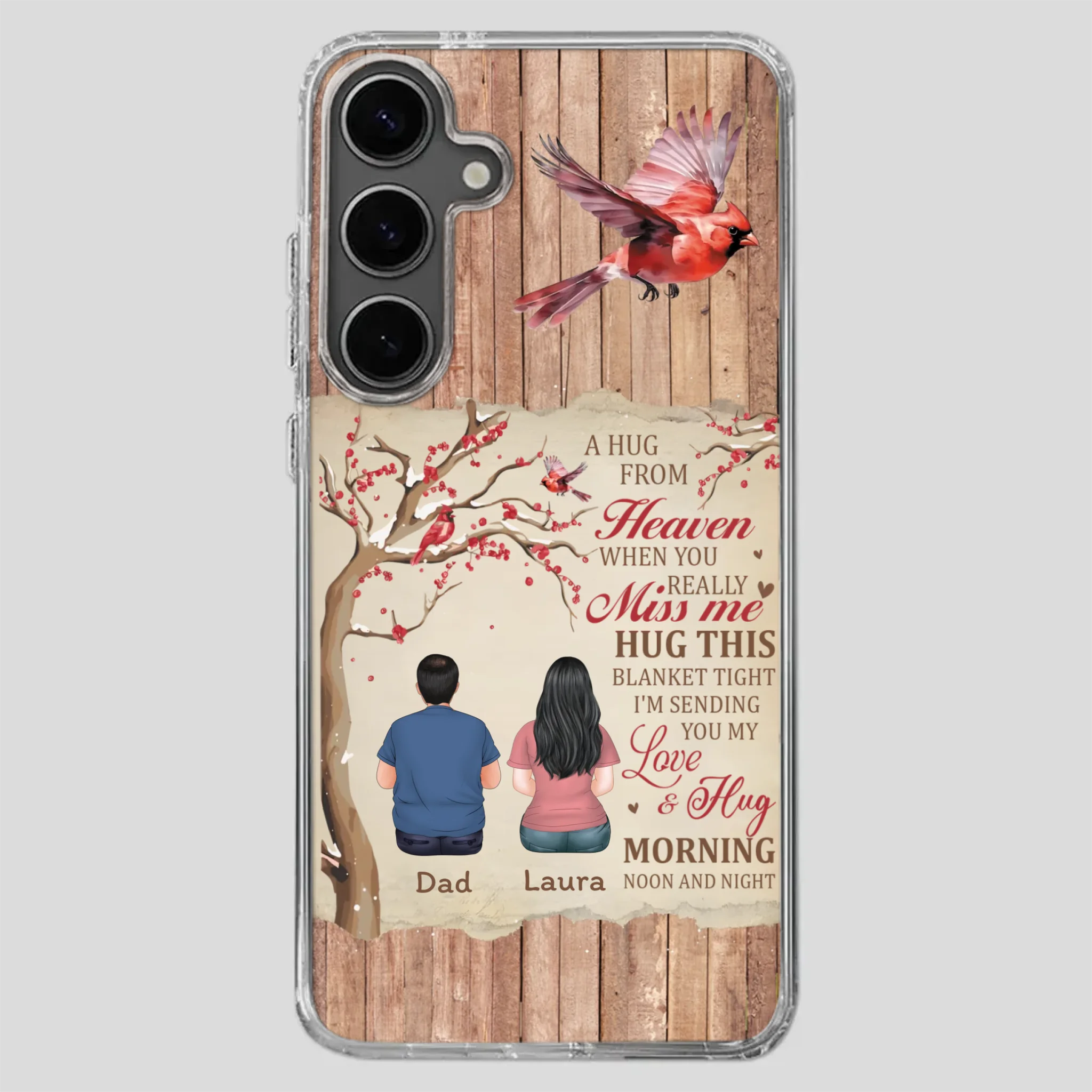 Memorial Gift – A Hug from Heaven Phone Case for Someone You Miss - 89Prints