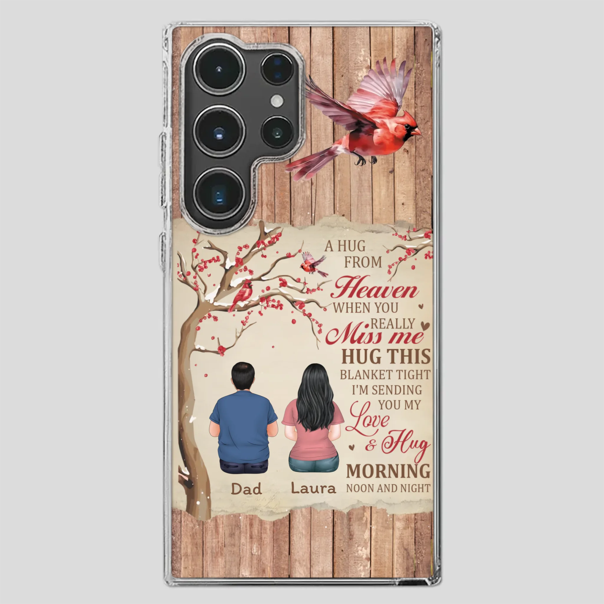 Memorial Gift – A Hug from Heaven Phone Case for Someone You Miss - 89Prints