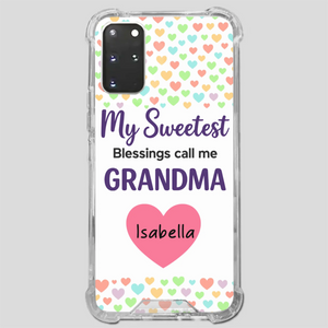 Personalized Heart Phone Case - My Sweetest Blessings Call Me Grandma - 89Prints