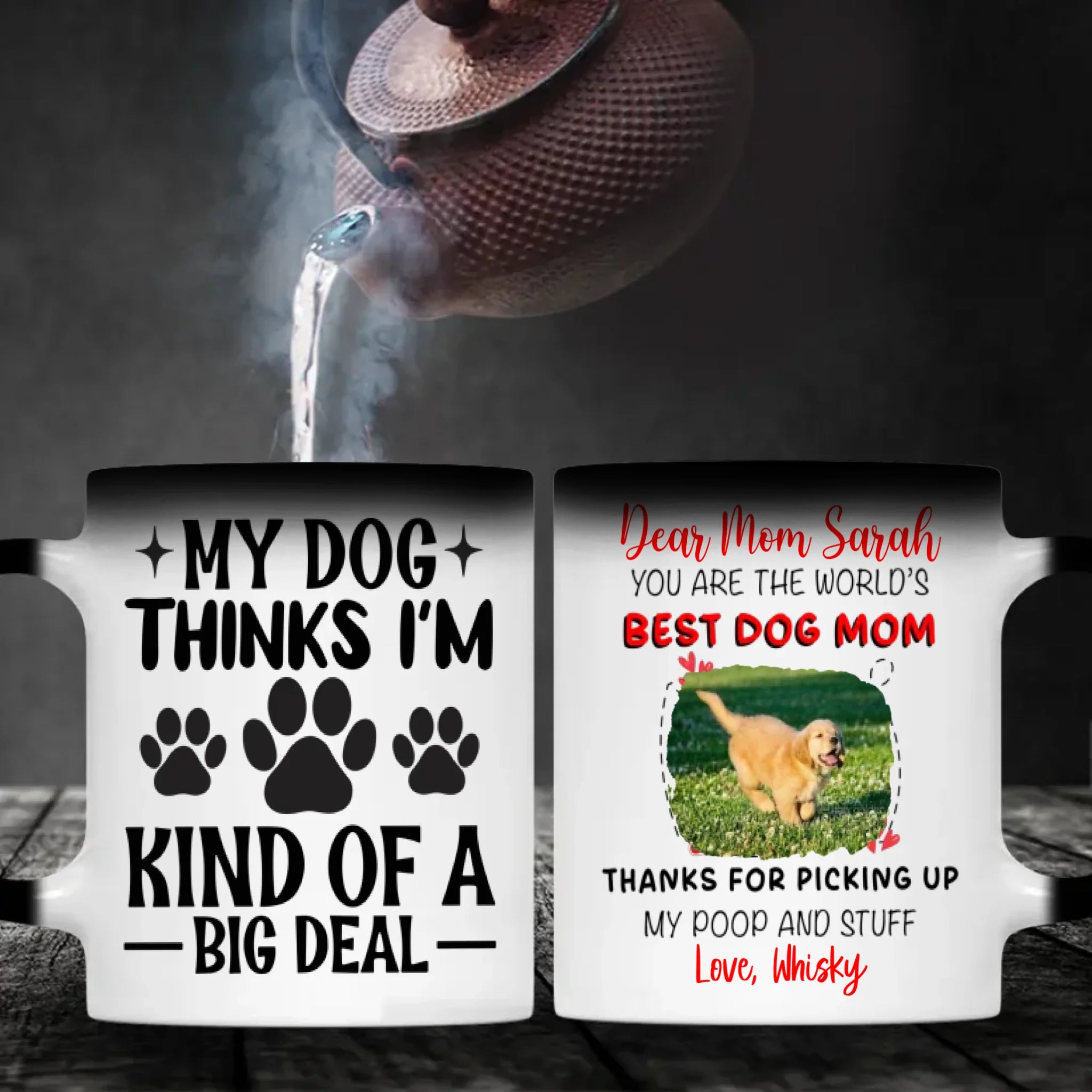 Thanks for Picking Up My Poop and Stuff – Adorable Dog Mama Personalized Mug - 89Prints