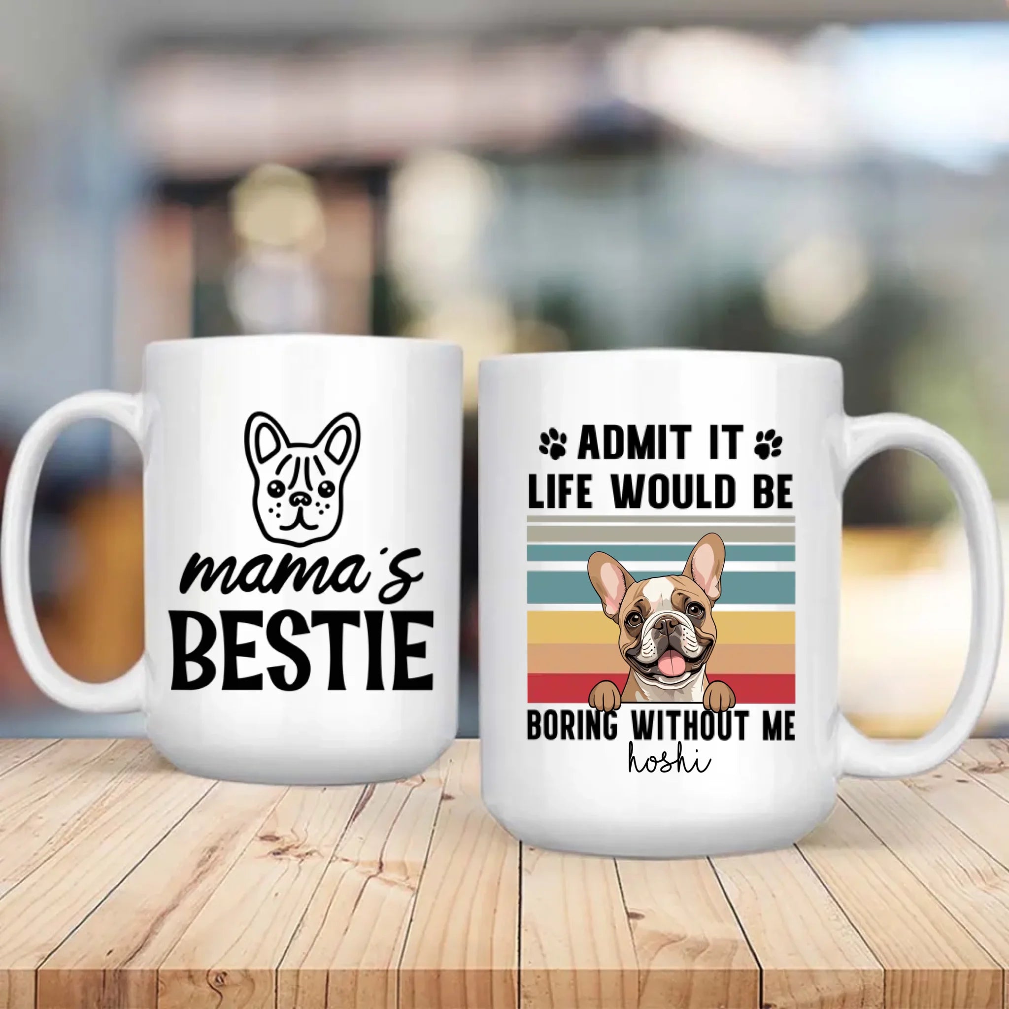 Playful & Loving Custom Dog Mom Mug – Mama’s Bestie – 89Prints