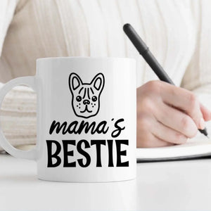 Playful & Loving Custom Dog Mom Mug – Mama’s Bestie – 89Prints