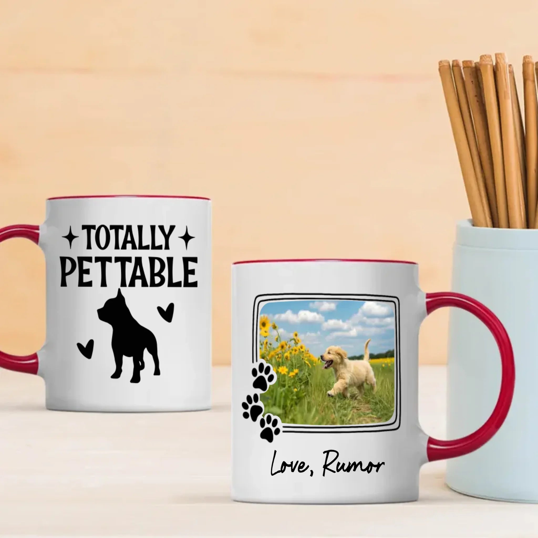 Charming & Customizable Dog Mug for Pet Lovers – Totally Petable – 89Prints