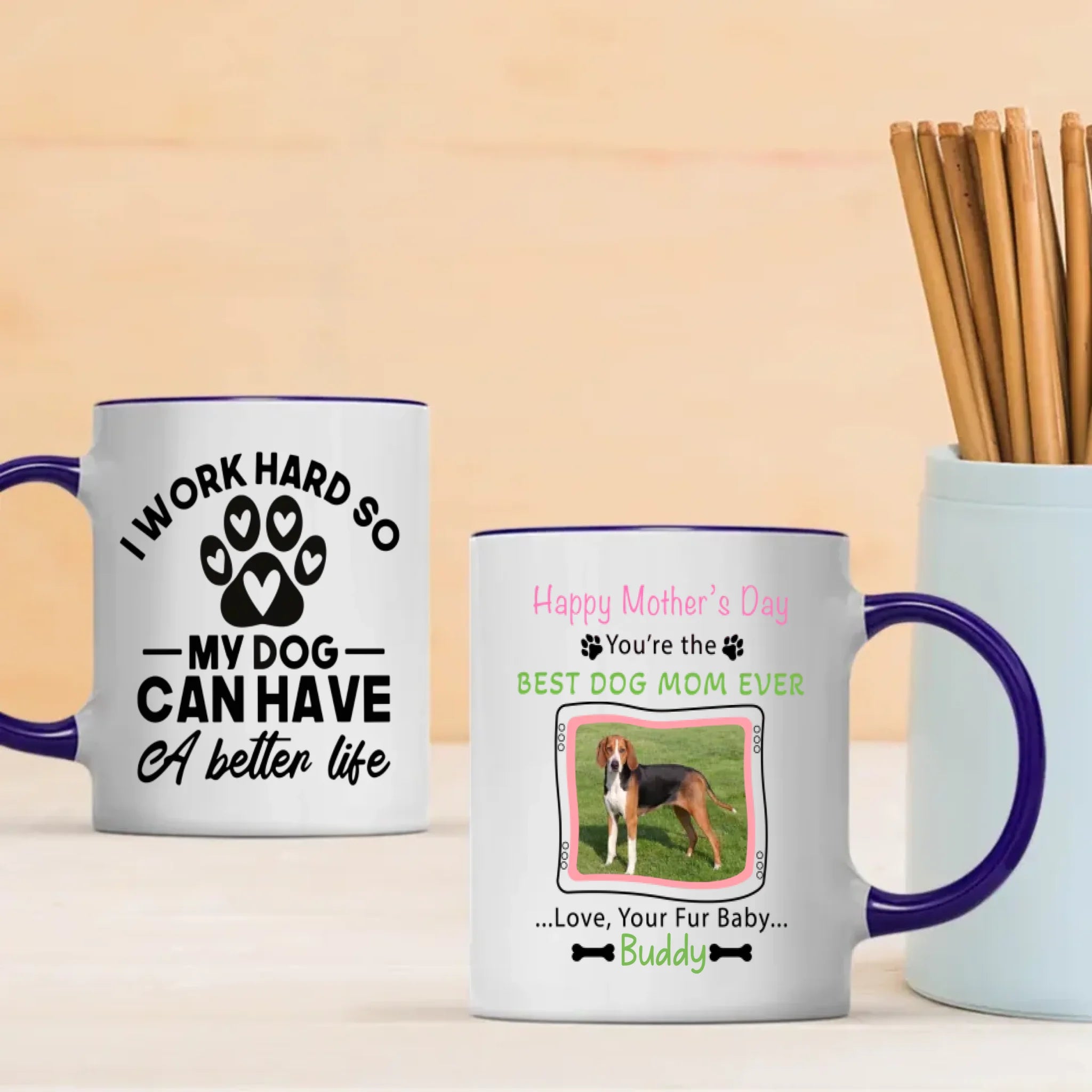 Best Dog Mom Ever Coffee Mug – Perfect Dog Lover Gift - 89Prints