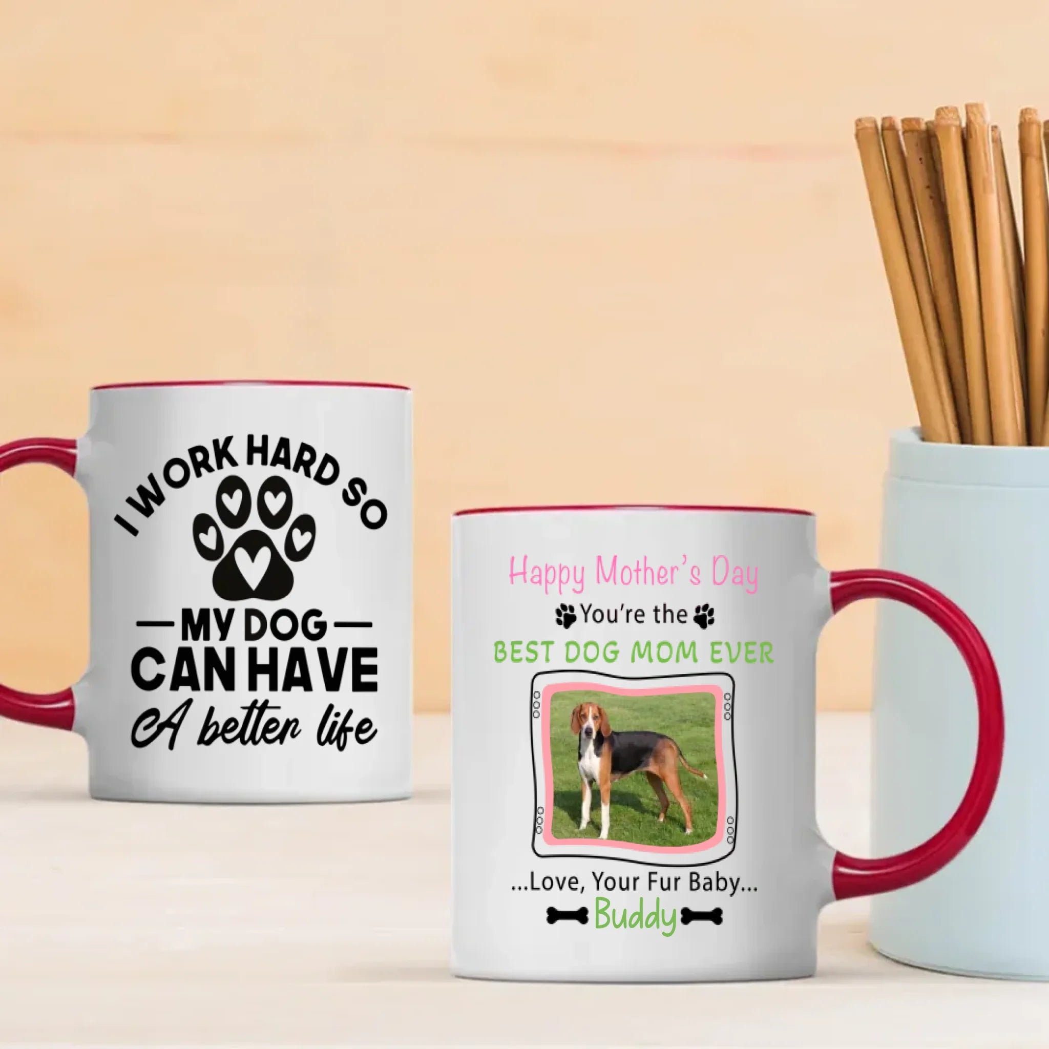 Best Dog Mom Ever Coffee Mug – Perfect Dog Lover Gift - 89Prints