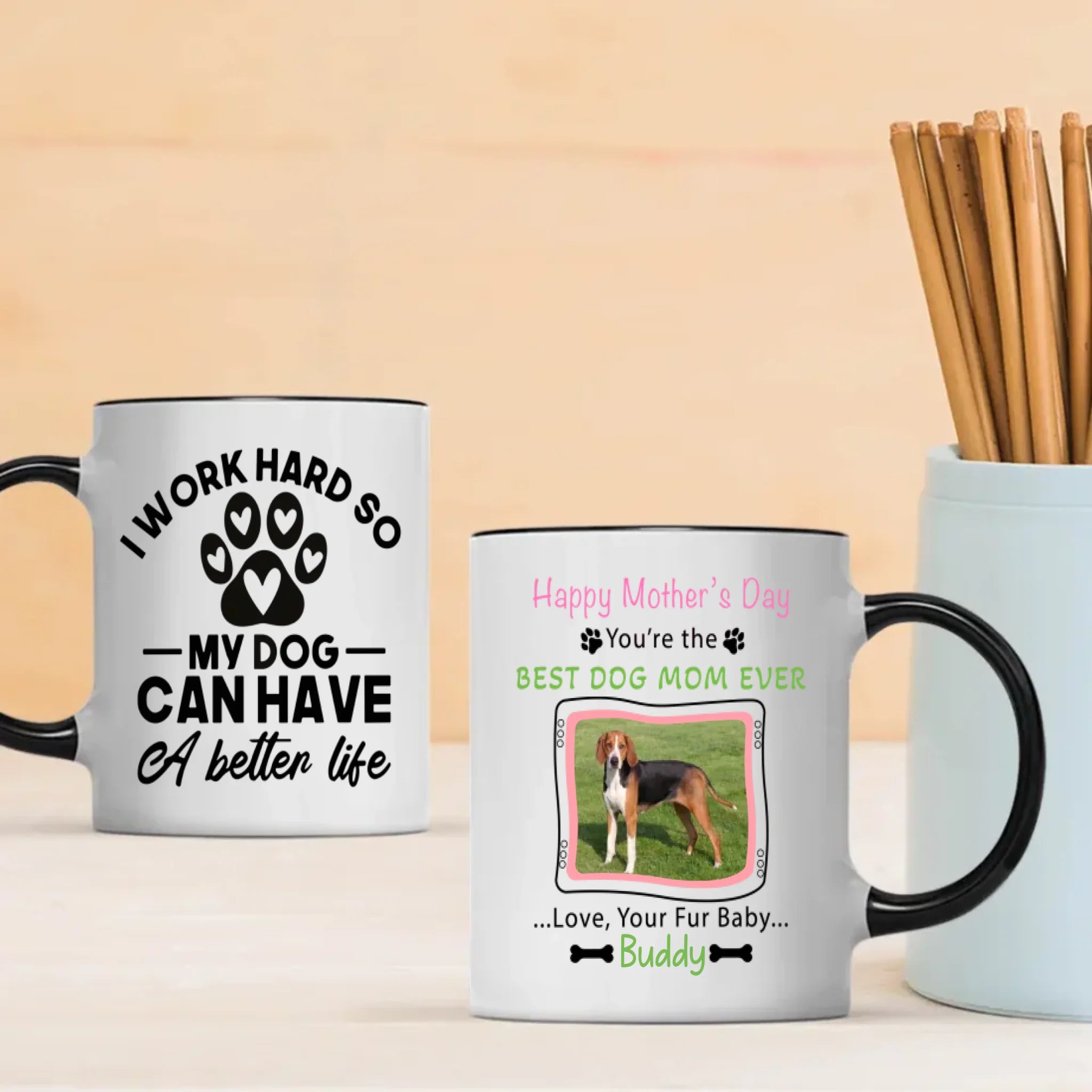Best Dog Mom Ever Coffee Mug – Perfect Dog Lover Gift - 89Prints