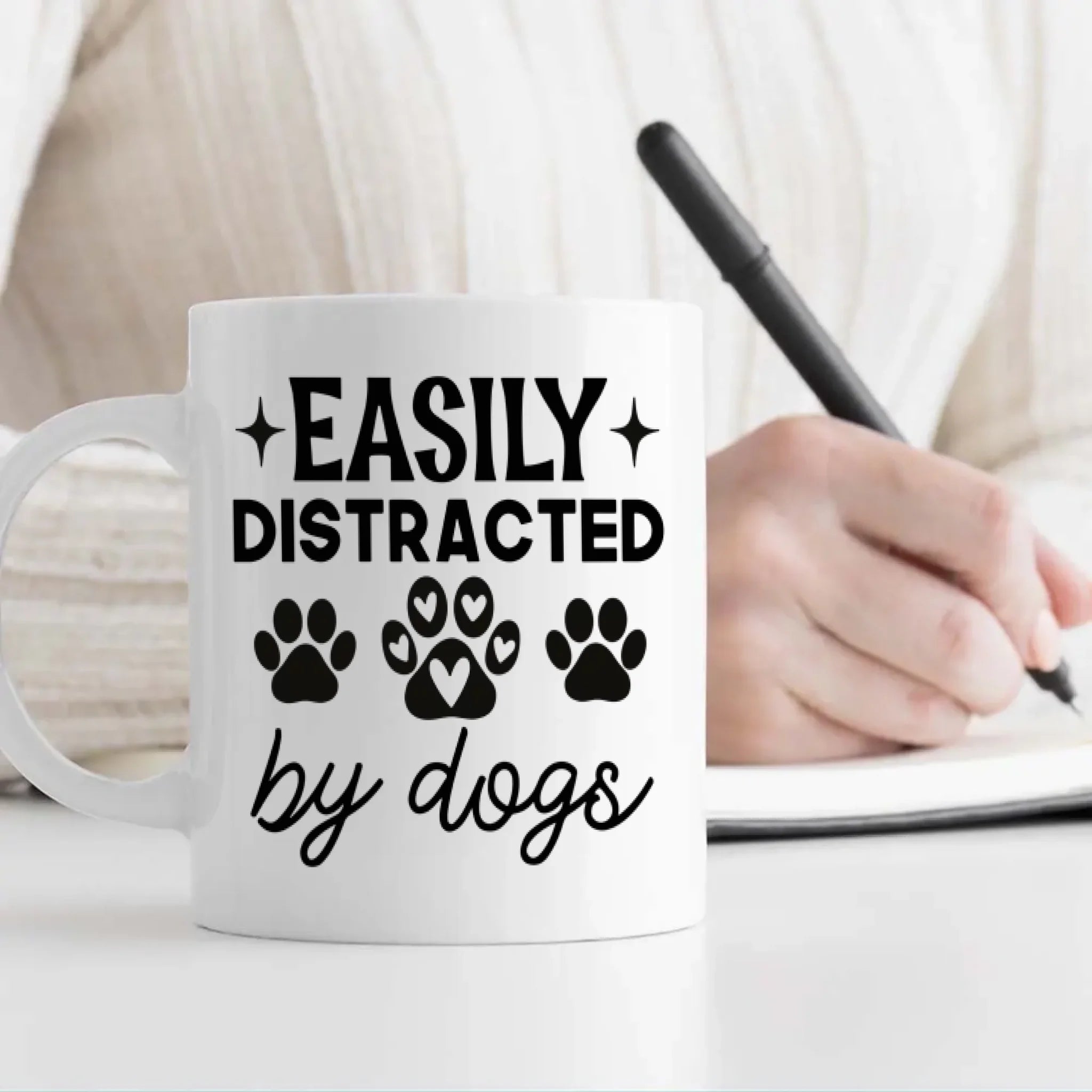 Easily Distracted by Dogs Mug – Personalized, Fun & Heartwarming Gift for Dog Lovers - 89Prints