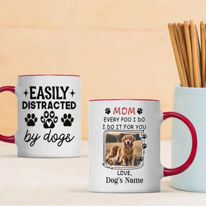 Easily Distracted by Dogs Mug – Personalized, Fun & Heartwarming Gift for Dog Lovers - 89Prints