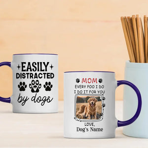 Easily Distracted by Dogs Mug – Personalized, Fun & Heartwarming Gift for Dog Lovers - 89Prints