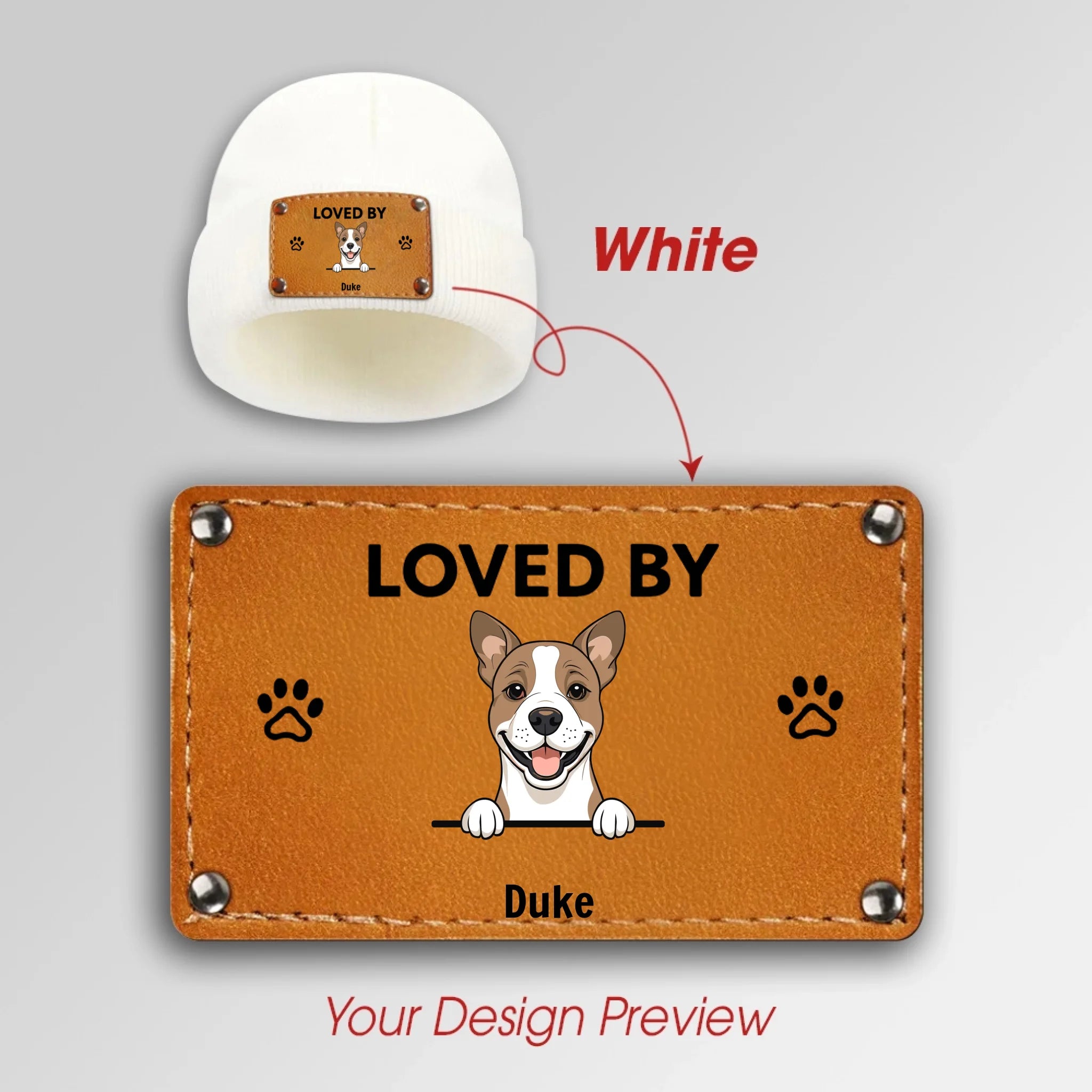 Personalized Pet Beanie – Protected by My Four-Legged Angels - 89Prints