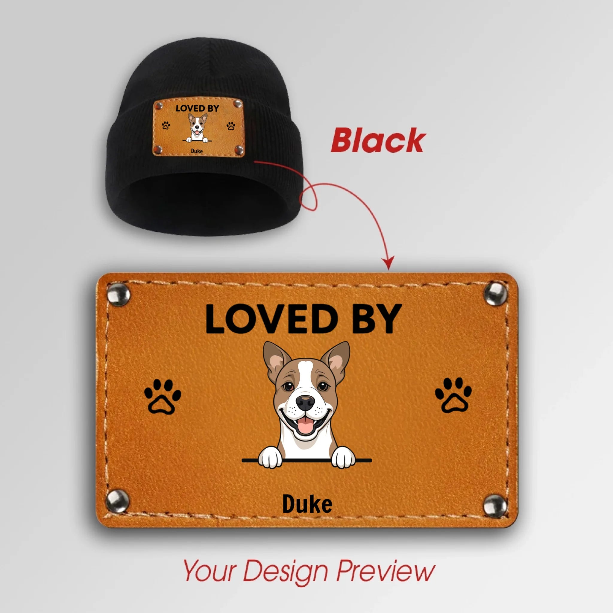 Personalized Pet Beanie – Protected by My Four-Legged Angels - 89Prints