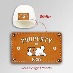 Personalized Property of My Dog Beanie – Custom Dog Lover Gift, Funny Pet Owner Winter Hat - 89Prints