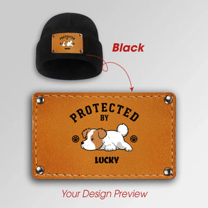 Custom Matching Protected by My Dog Beanies – Personalized Pet & Owner Set - 89Prints