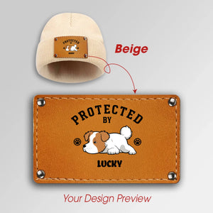 Custom Matching Protected by My Dog Beanies – Personalized Pet & Owner Set - 89Prints
