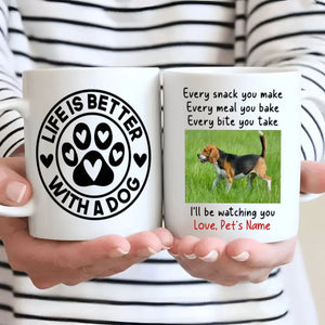 Personalized “Life is Better With a Dog” Mug – A Fearless and Loyal Gift for Dog Lovers - 89Prints
