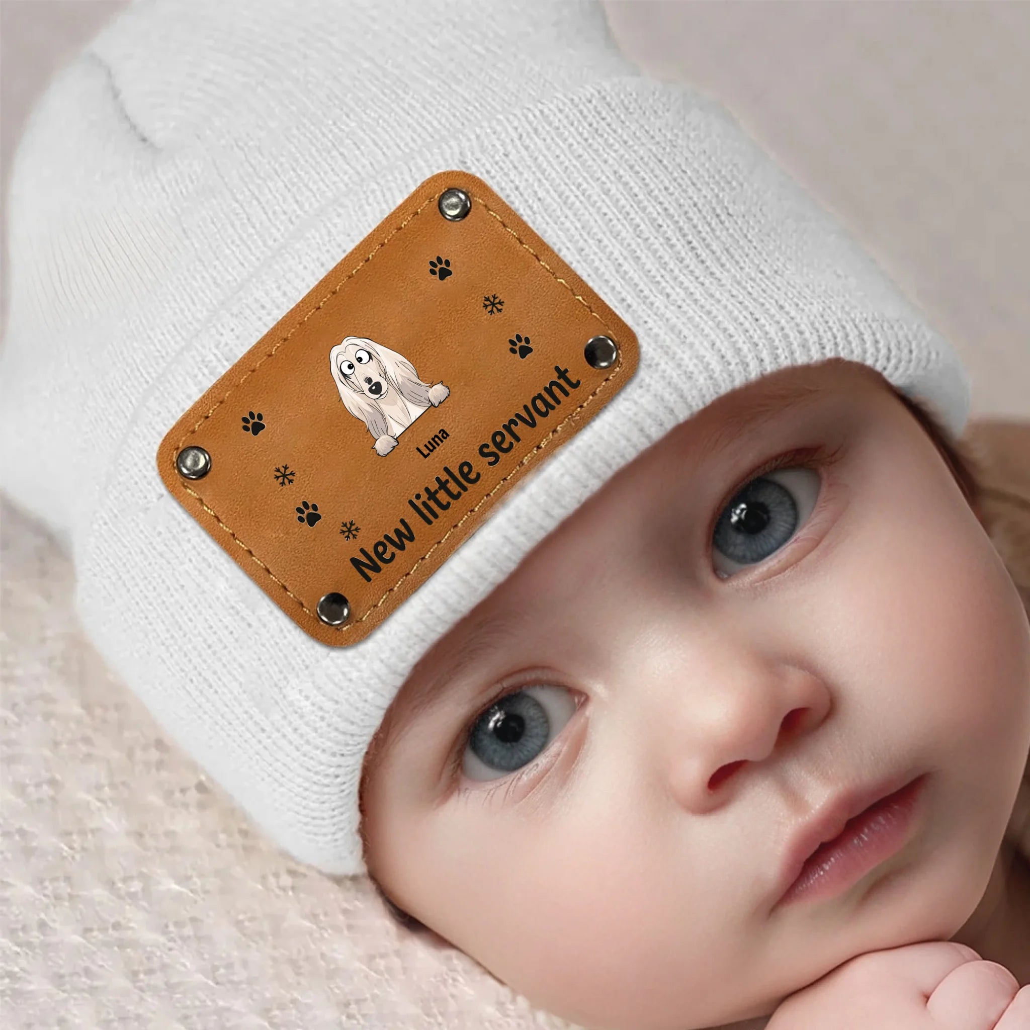 Personalized Dog Name Beanie – Embroidered Pet Lover Hat, Matching New Little Servant - 89Prints