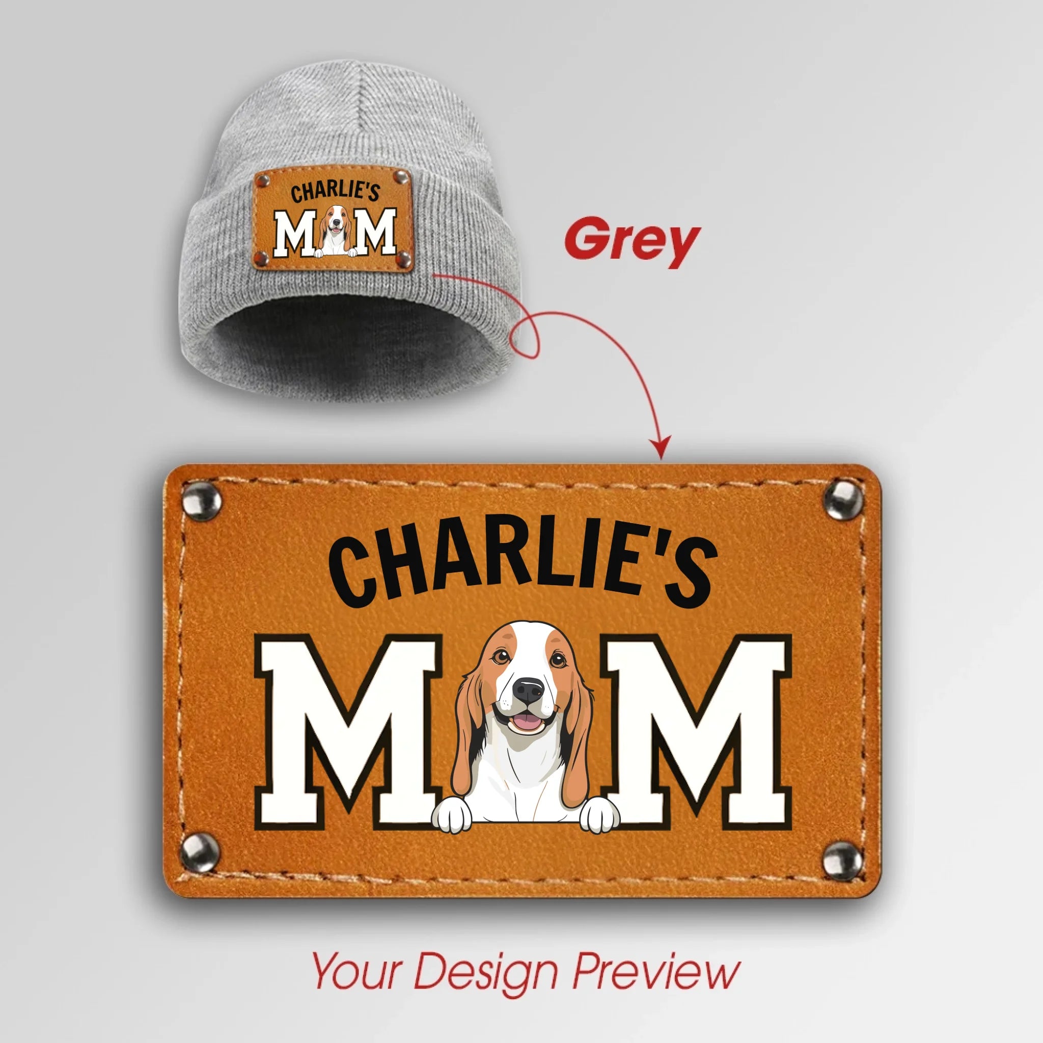 Personalized Beanie for Dog Moms – Custom Winter Hat, Funny Pet Owner Gift - 89Prints