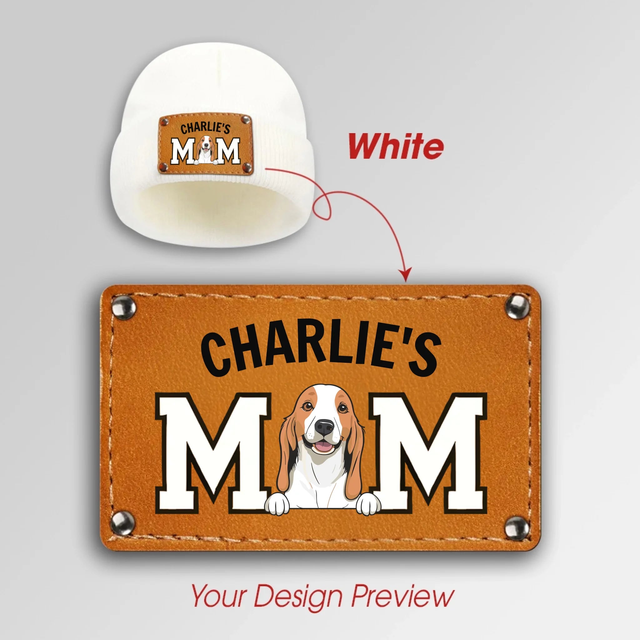 Personalized Beanie for Dog Moms – Custom Winter Hat, Funny Pet Owner Gift - 89Prints