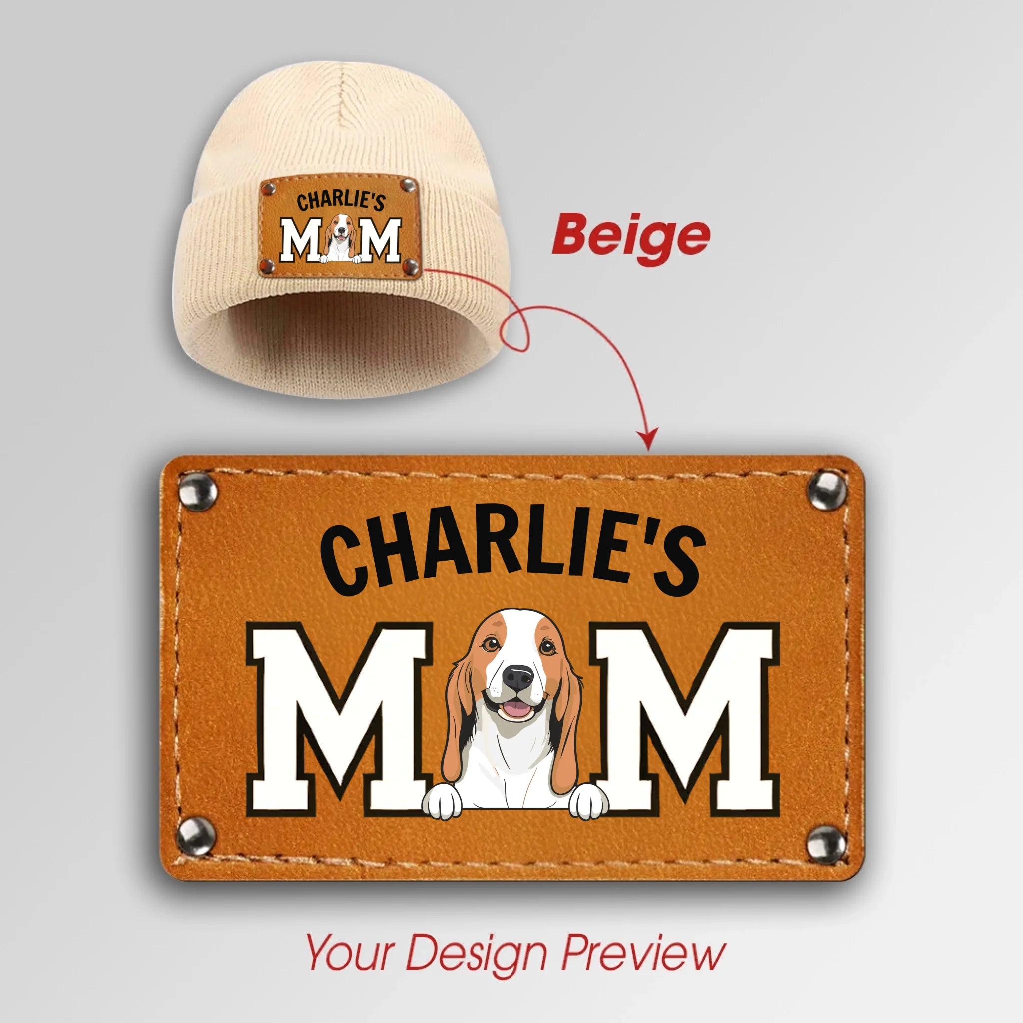 Personalized Beanie for Dog Moms – Custom Winter Hat, Funny Pet Owner Gift - 89Prints