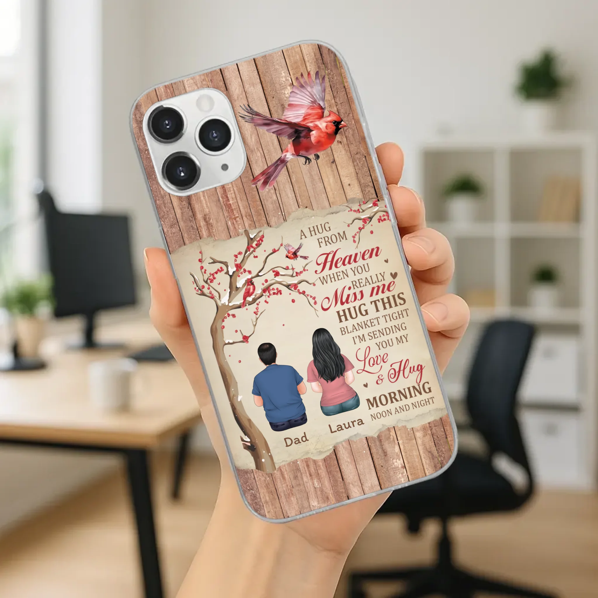 Memorial Gift – A Hug from Heaven Phone Case for Someone You Miss - 89Prints